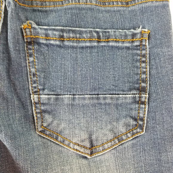 Refuge Jeans Womens Size 2 Mid Rise Skinny Leg Destroyed Medium Wash Blue Denim - Picture 13 of 15